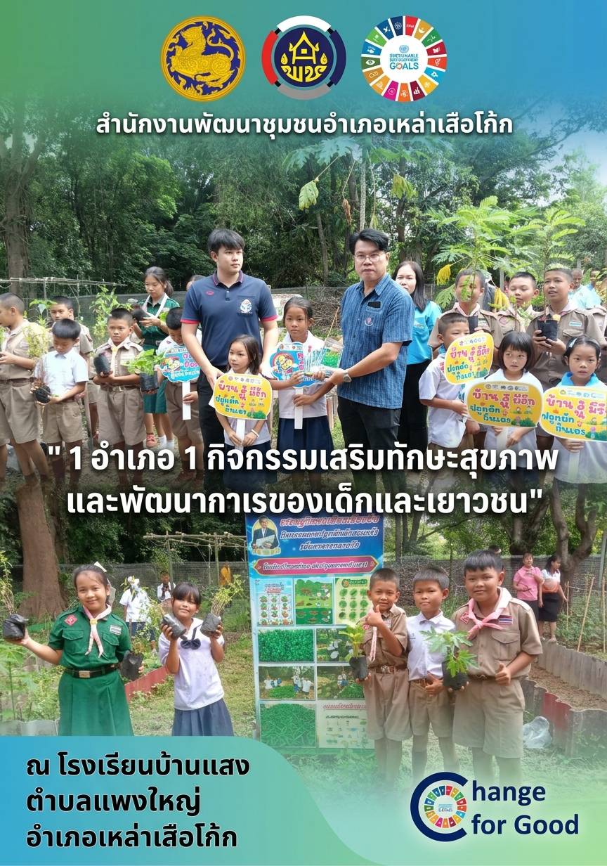 ประมวลภาพกิจกรรม 1 อำเภอ 1 กิจกรรม เสริมทักษะ สุขภาพ และพัฒนาการของเด็กและเยาวชน